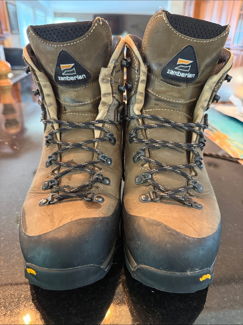 Zamberlan Women's Brown Lace-Up Hiking Boots